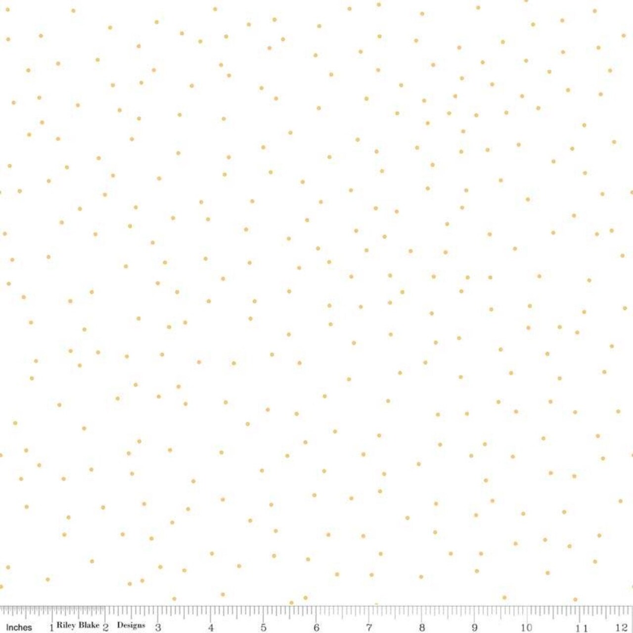 Fabric Riley Blake Basics Honey Pin Dots by the Quarter Yard C705-HONEY